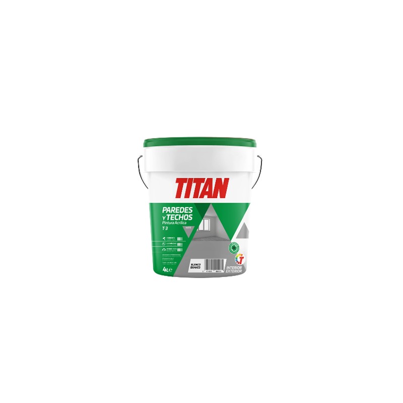 Pintura Plástica Blanca Titan T3 - TP 23 15L Pintura Plástica Blanca Titan T3 - TP 23 15L